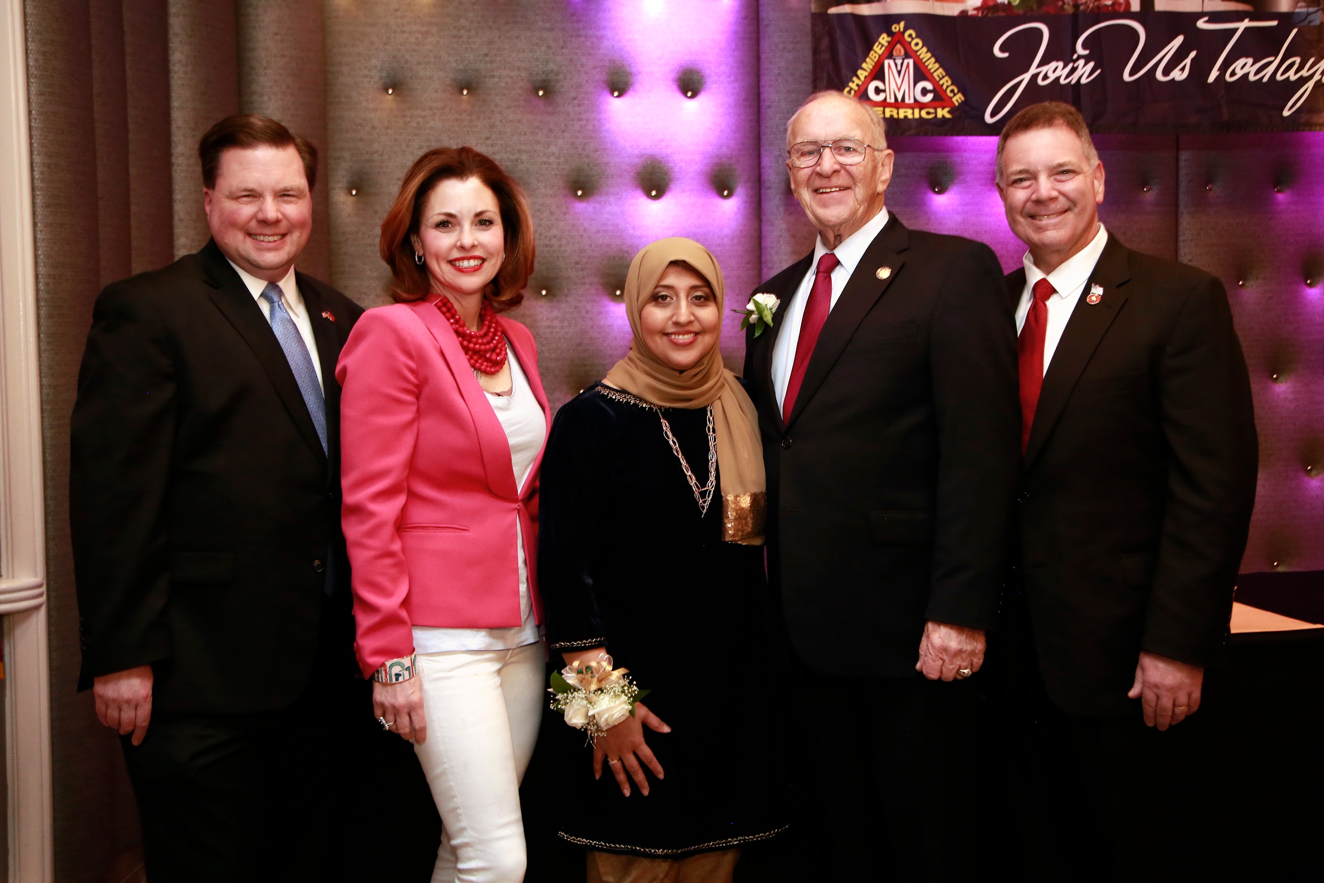 Group photo at Merrick Chamber of Commerce event